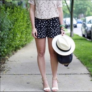 J.Crew navy polka dot shorts NWT